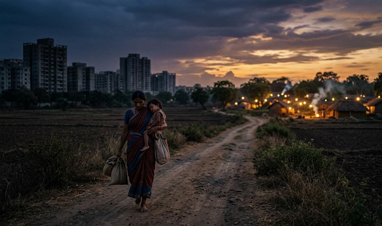 जब शहरों की रोशनी बुझती है, तो इंसान गांव क्यों लौटता है?